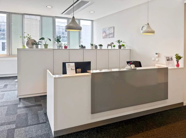 Office reception area